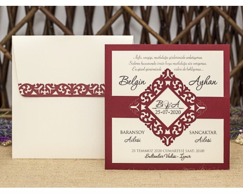Wedding Davetiye 8336